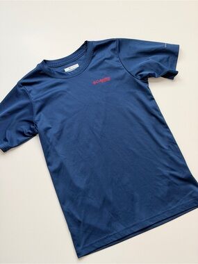 Columbia PFG Boys' Navy Short-Sleeve Performance Tee